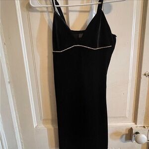 Wild Fable Black Mini Dress with Rhinestone Accents